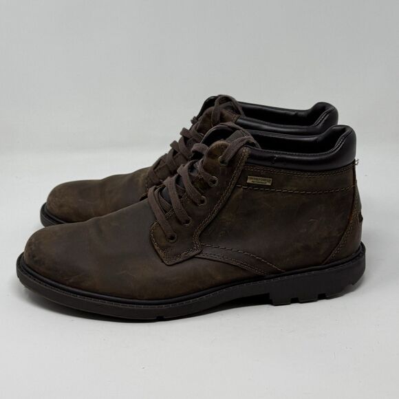 Rockport Storm Surge Waterproof Chukka Boots Mens 10 M Brown Leather Gorpcore main image 9